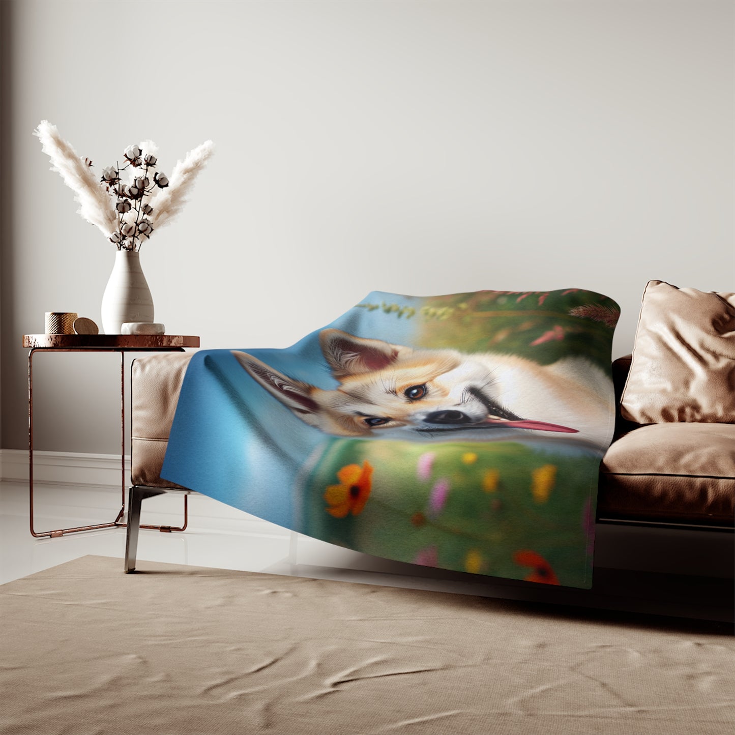 Canaan Dog Sweatshirt Blanket