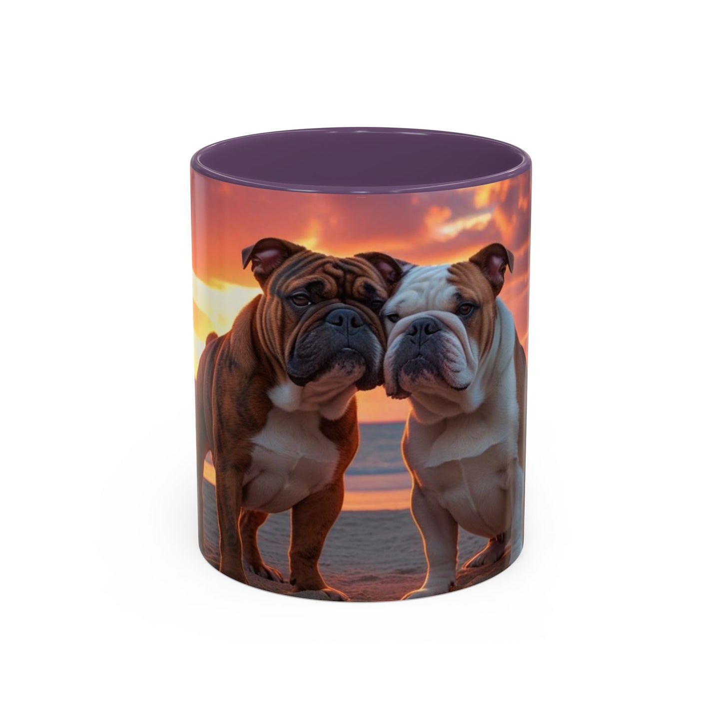 Bulldog Love Accent Coffee Mug - Perfect Gift for Dog Lovers