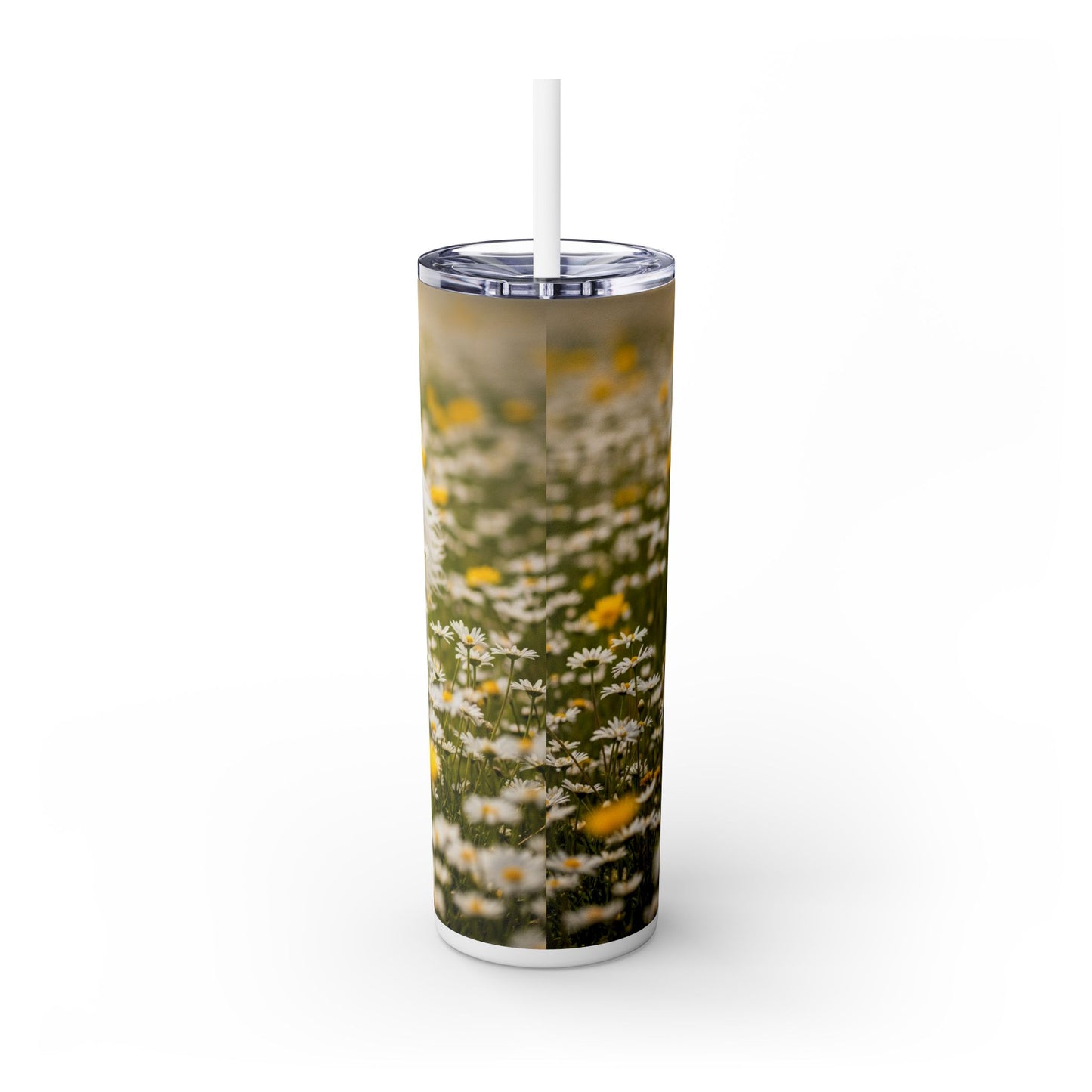 Lowchen Skinny Tumbler with Straw, 20oz