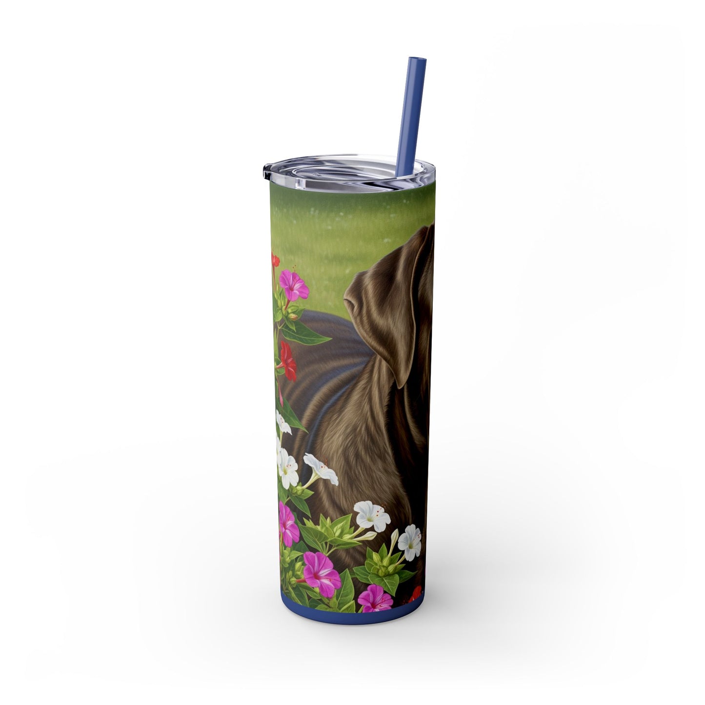 Neapolitan Mastiff Tumbler with Straw, 20oz