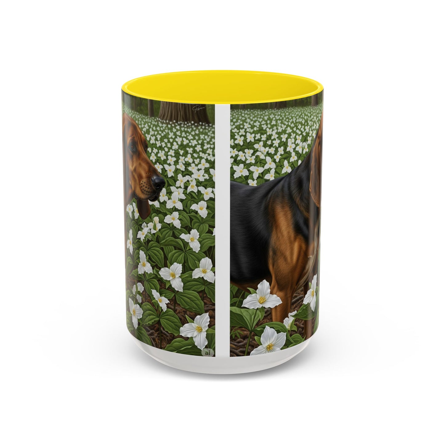 Treeing Walker Coonhound Accent Coffee Mug - Perfect Gift for Dog Lovers