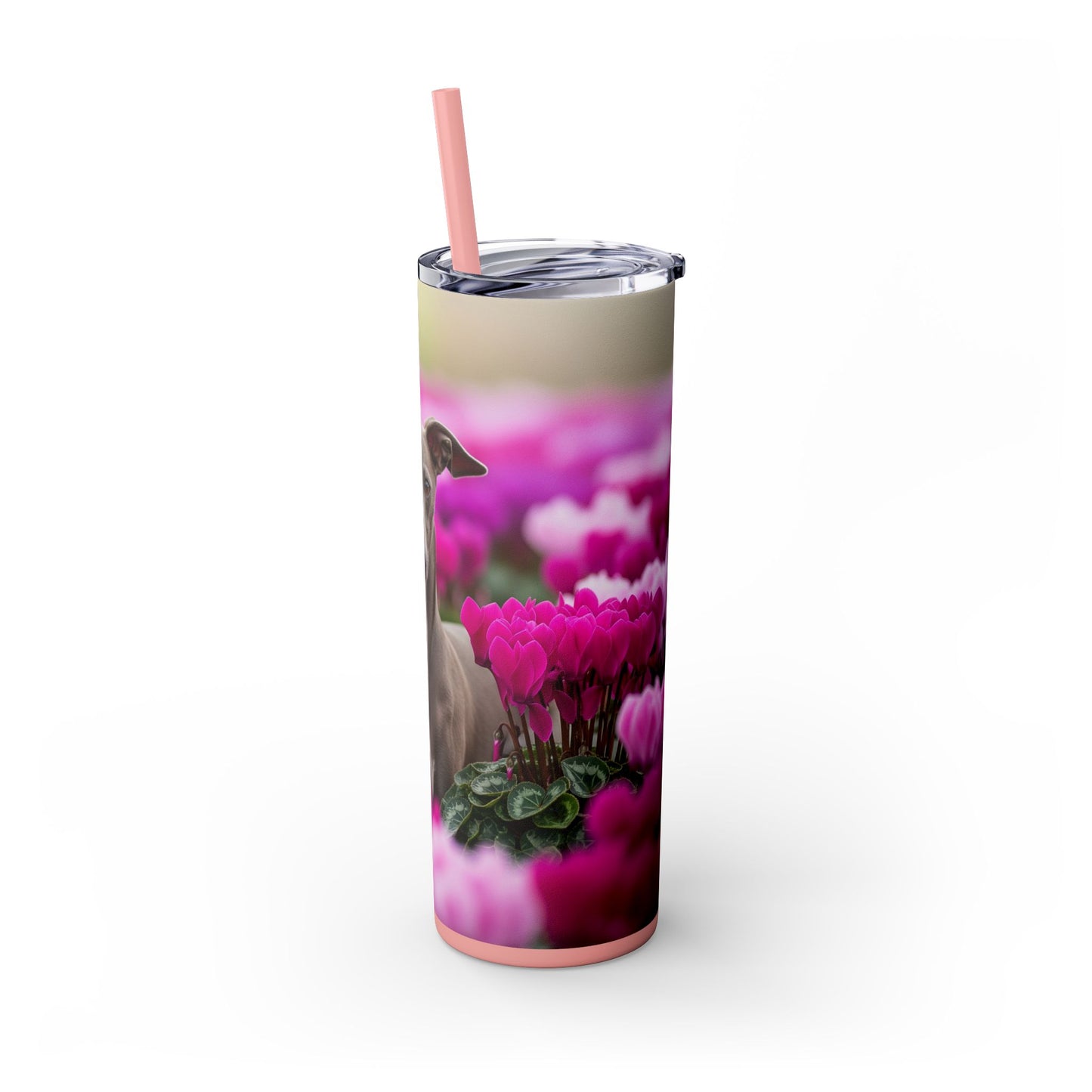 Italian Greyhound Tumbler with Straw, 20oz