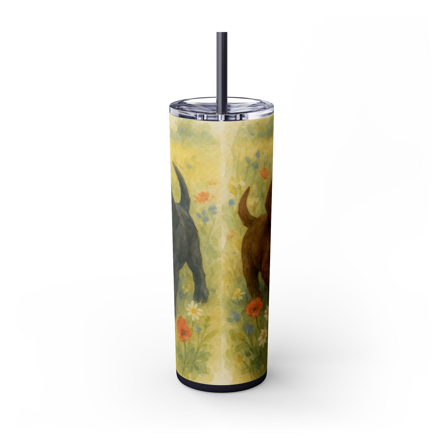 Labrador Retriever puppies Tumbler with Straw, 20oz