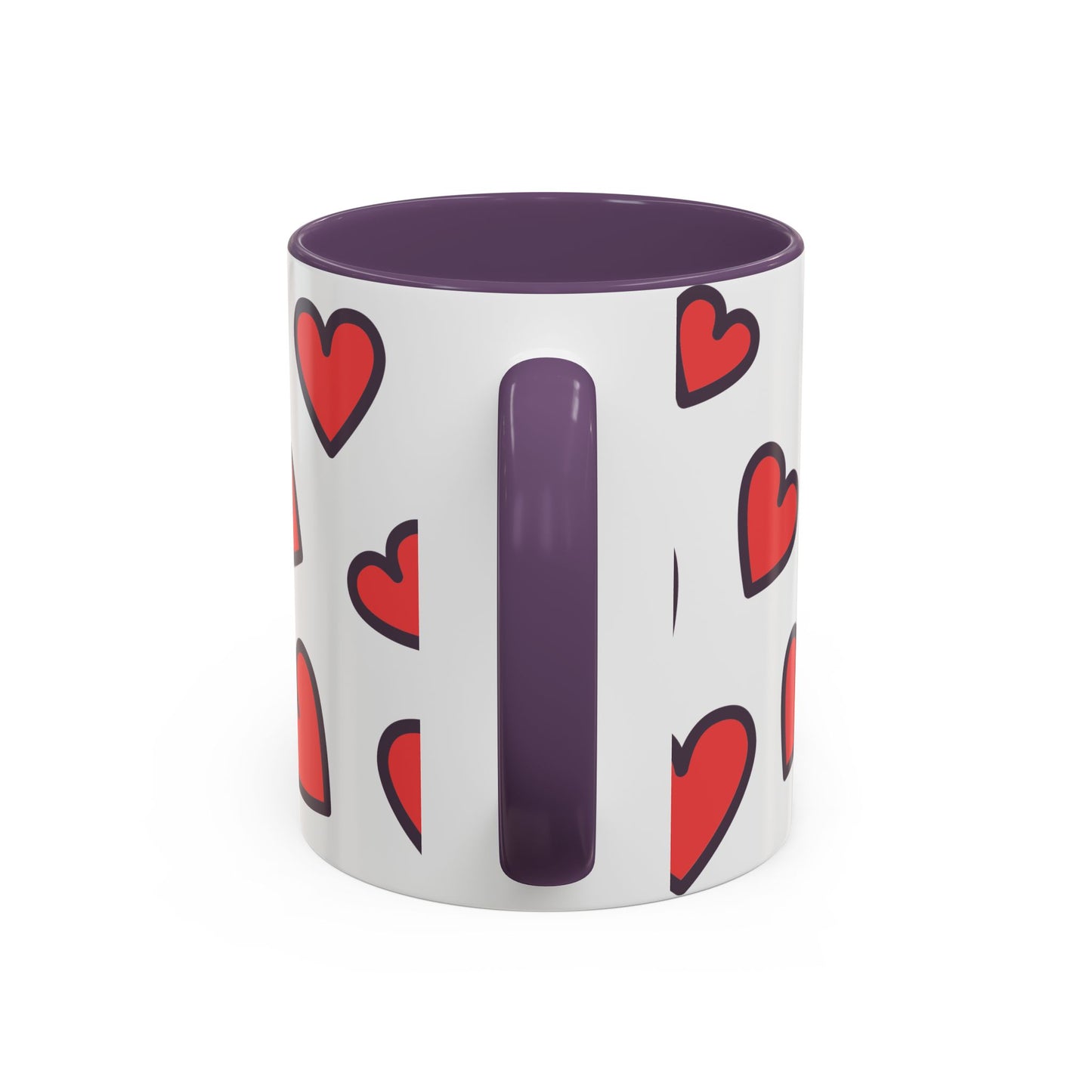 Hearts Accent Coffee Mug - Perfect Gift for Dog Lovers