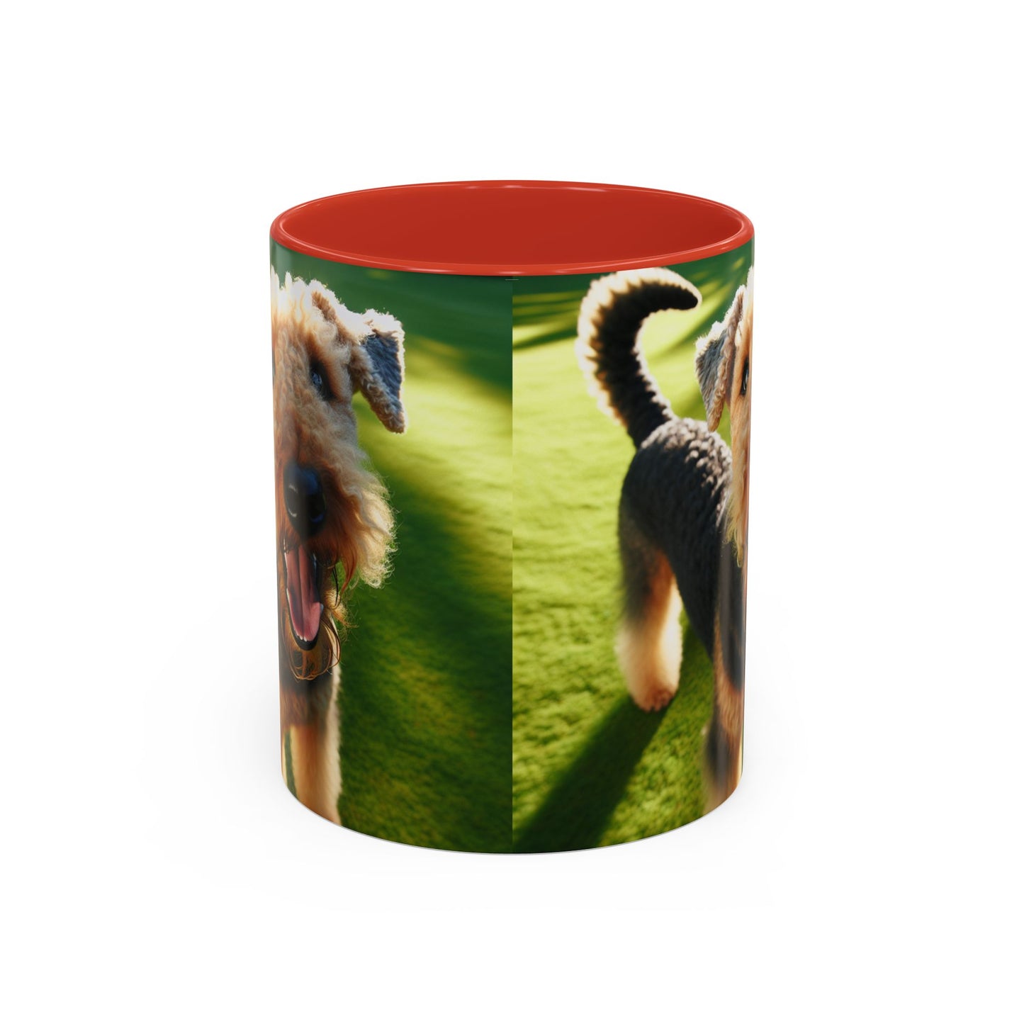 Airedale Terrier Accent Coffee Mug - Perfect Gift for Dog Lovers