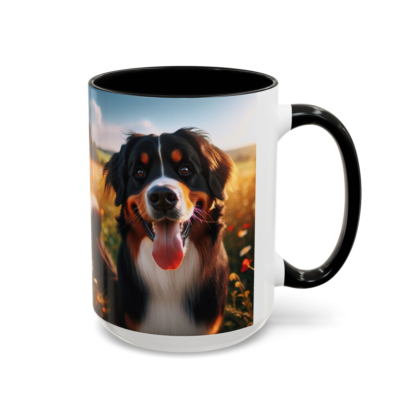 Bernese Mountain Dog Accent Coffee Mug - Perfect Gift for Dog Lovers