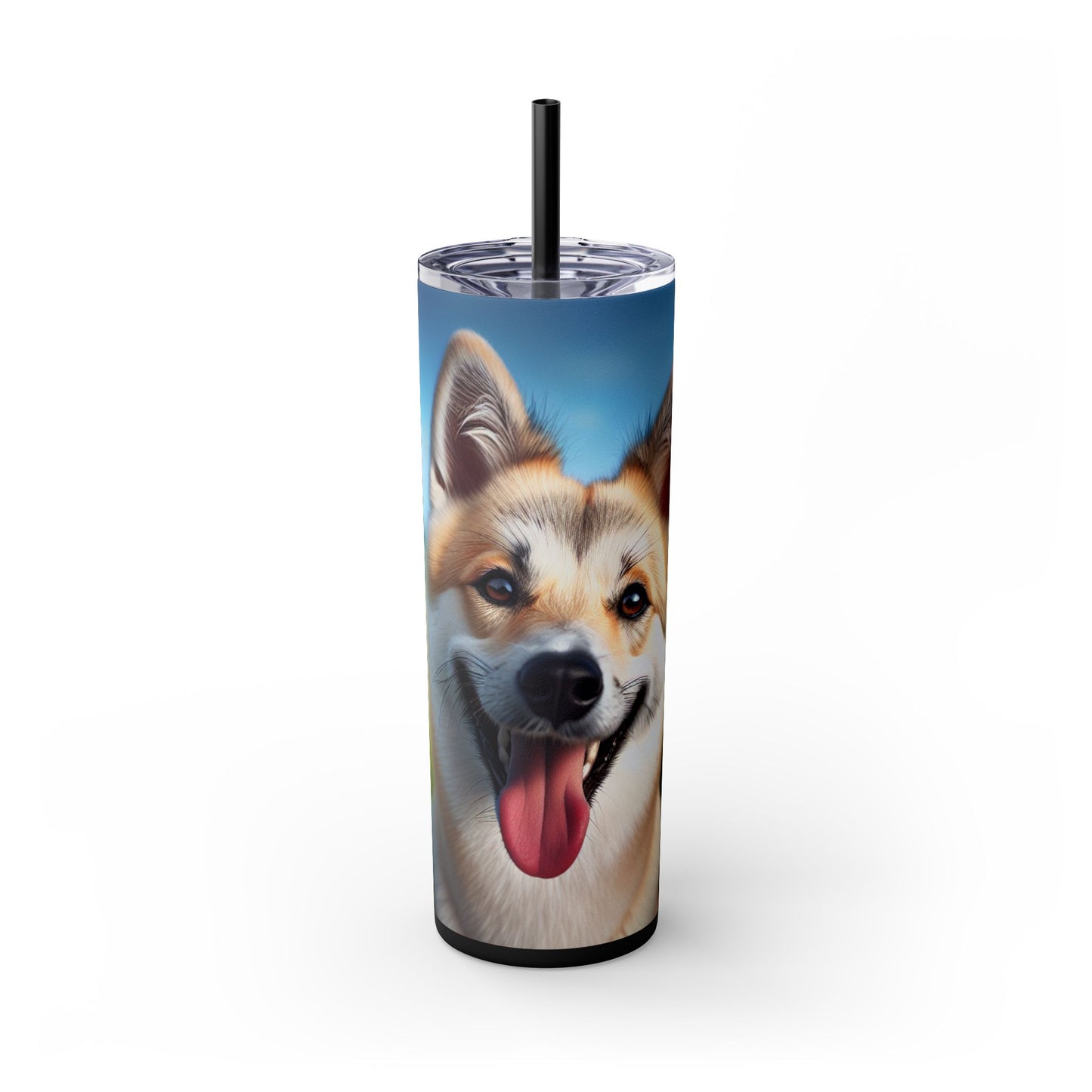 Canaan Dog Tumbler with Straw, 20oz