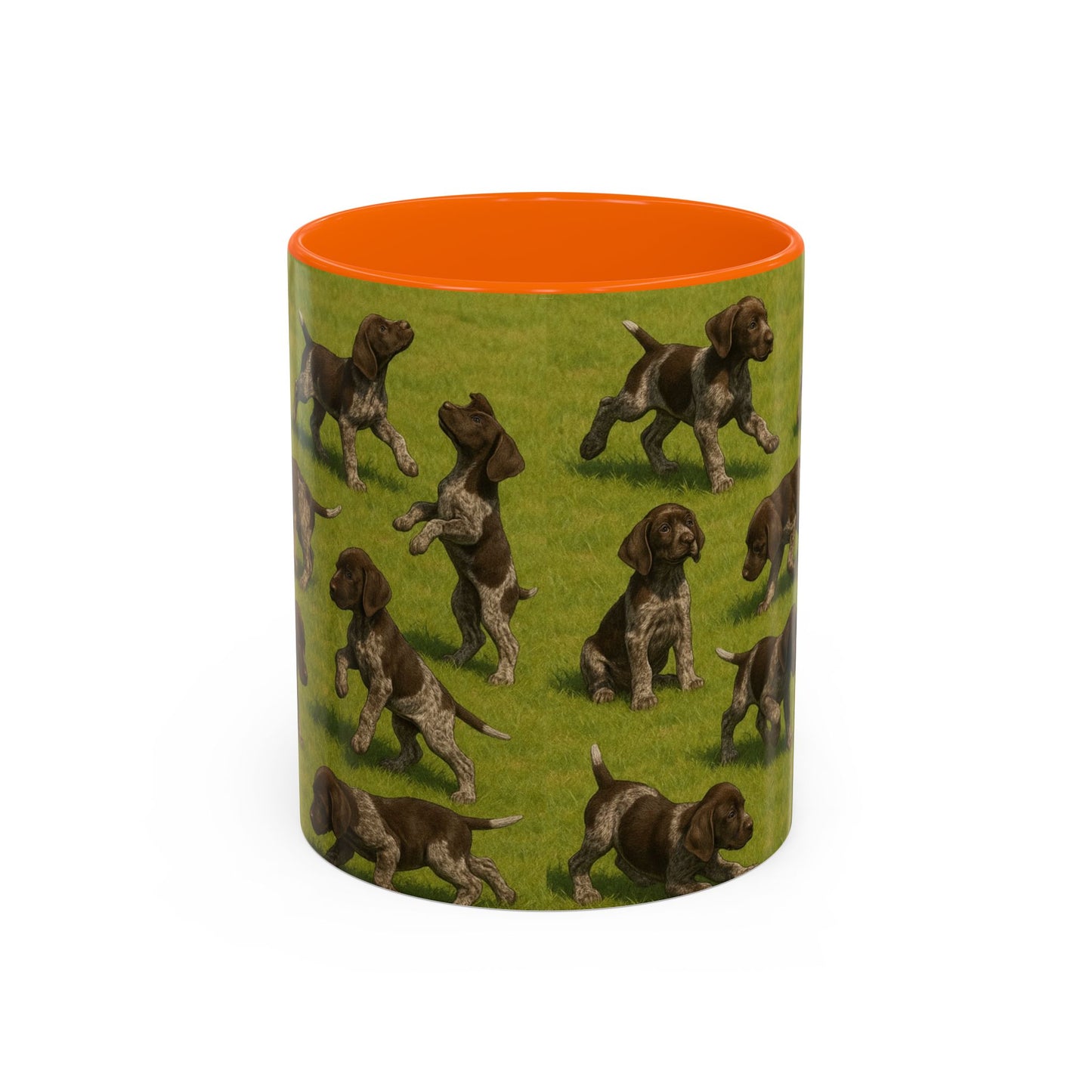 German Shorthaired Pointer puppies Accent Coffee Mug - Perfect Gift for Dog Lovers