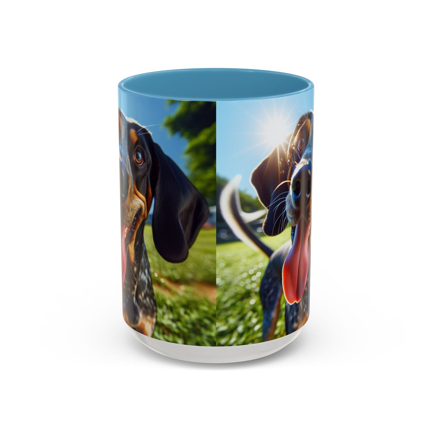 Bluetick Coonhound Accent Coffee Mug - Perfect Gift for Dog Lovers