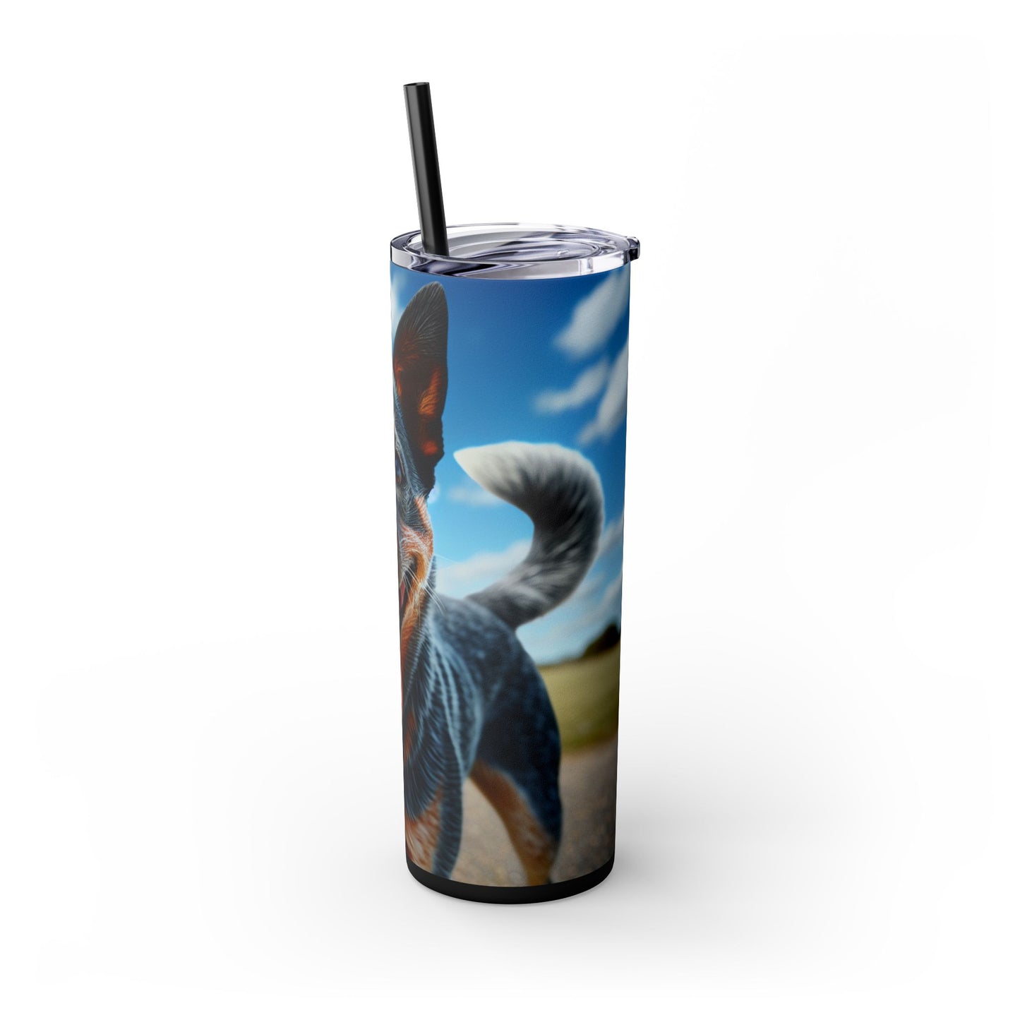 Australian Stumpy Tail Cattle Dog Tumbler with Straw, 20oz