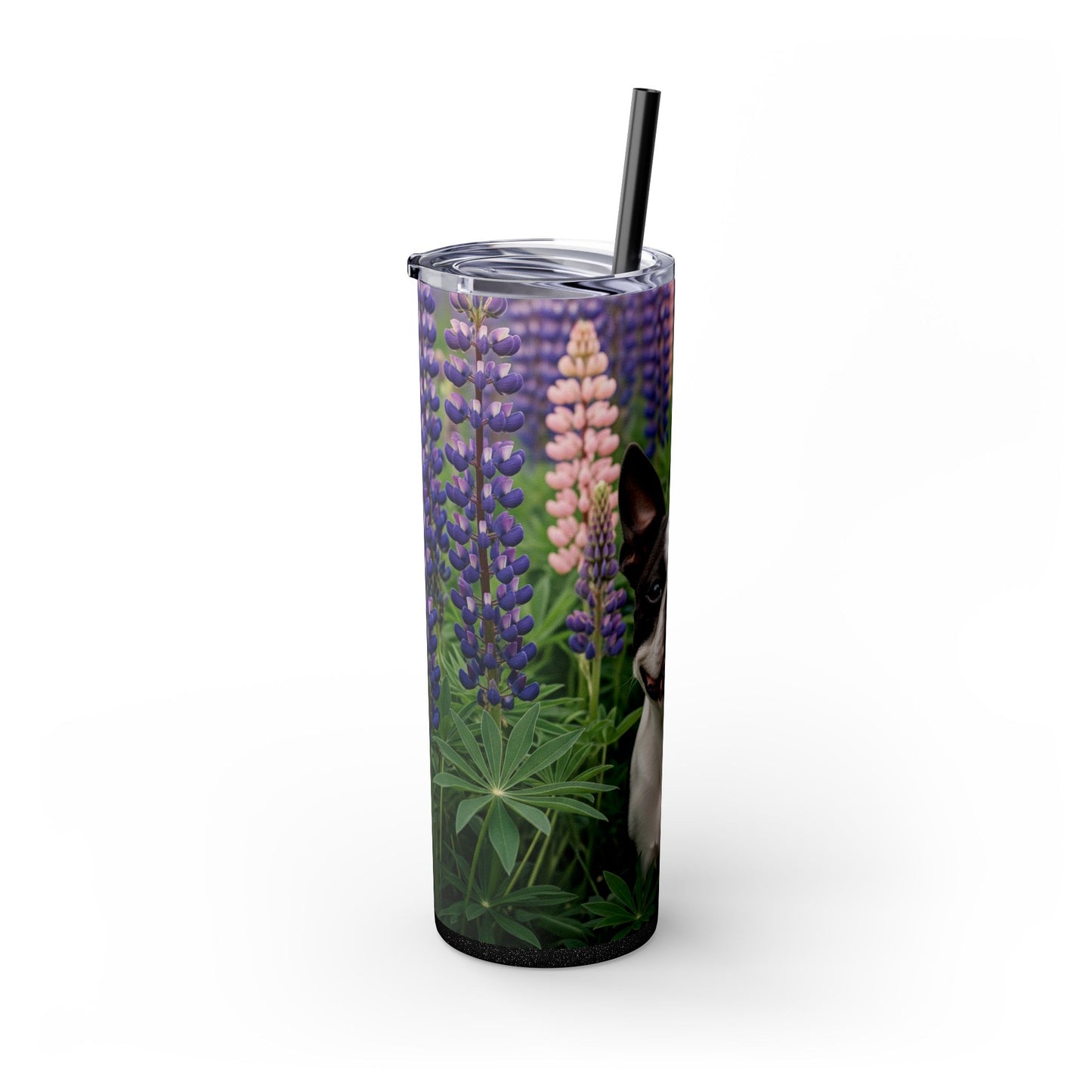 Boston Terrier Tumbler with Straw, 20oz