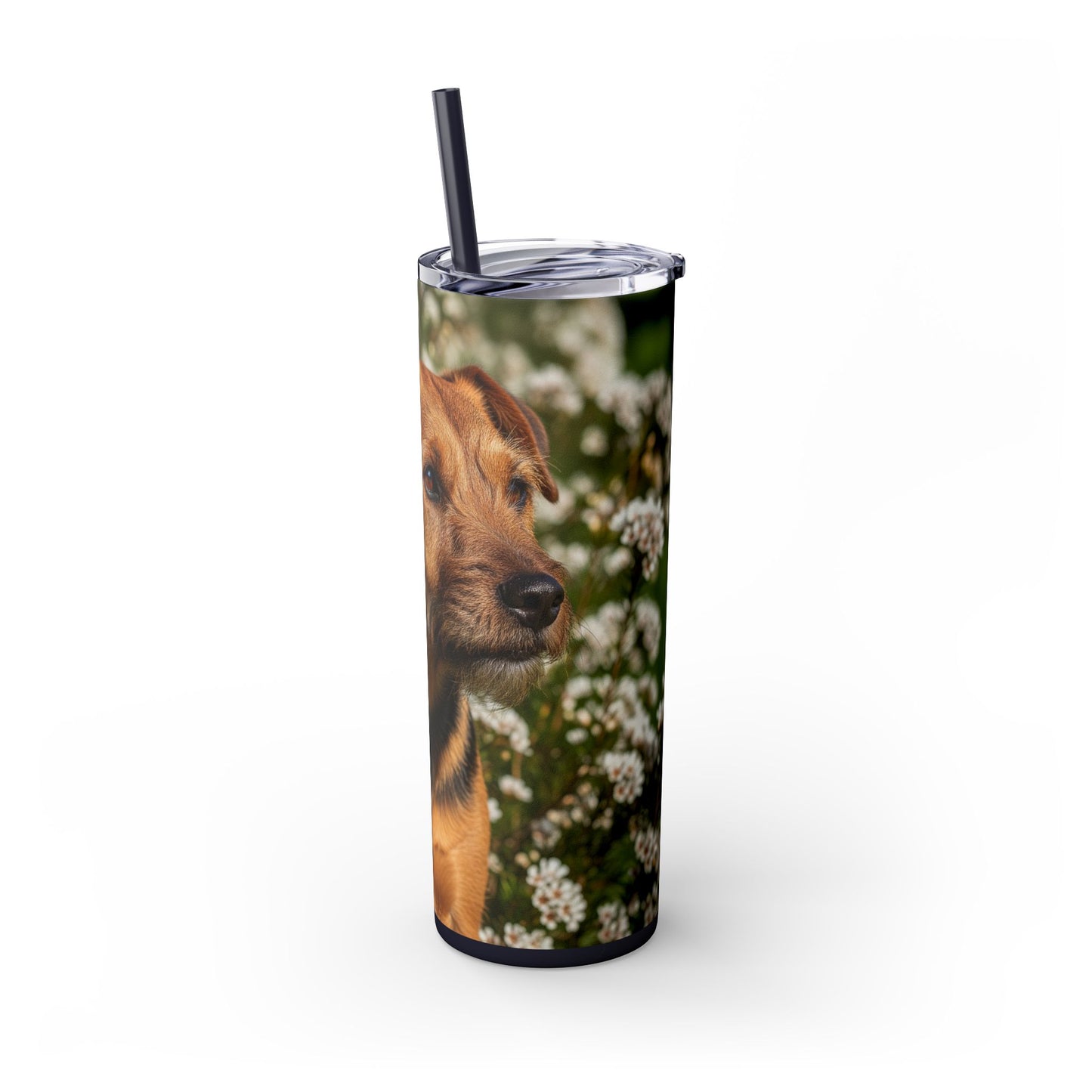 Tenterfield Terrier Skinny Tumbler with Straw, 20oz