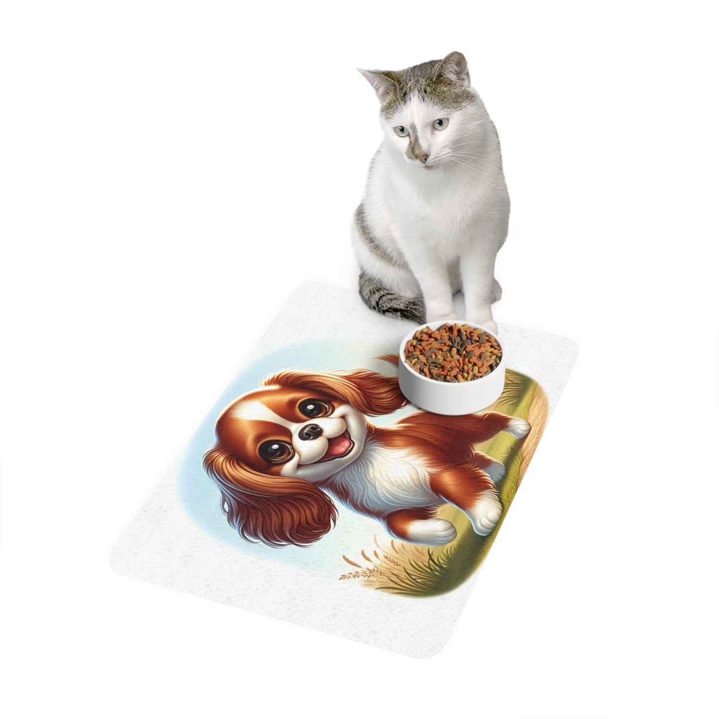 Pet Food Mat (12x18) - English Toy Spaniel
