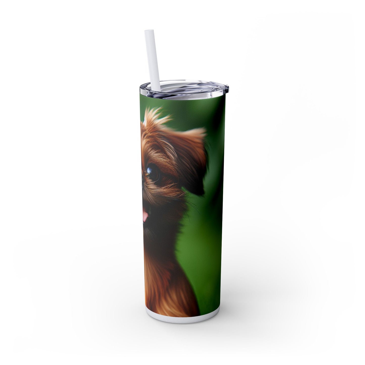 Brussels Griffon Tumbler with Straw, 20oz