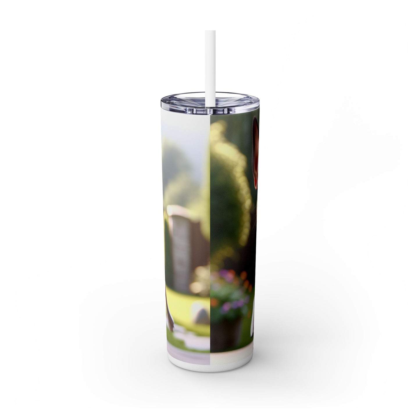 Rat Terrier Tumbler with Straw, 20oz