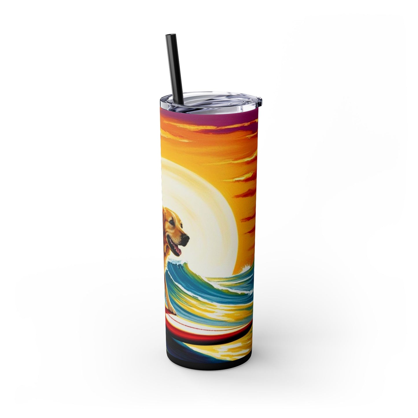Surf Dogs Tumbler with Straw, 20oz