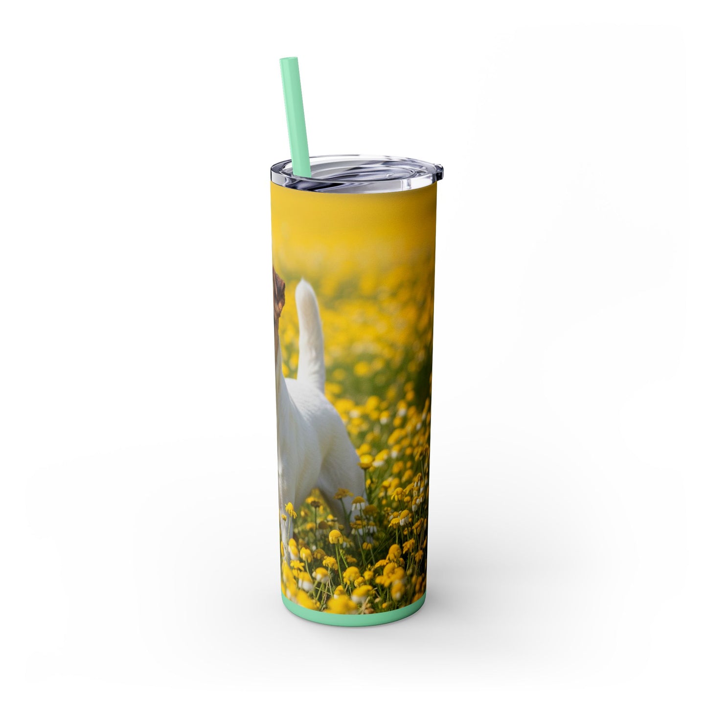 Smooth Fox Terrier Tumbler with Straw, 20oz
