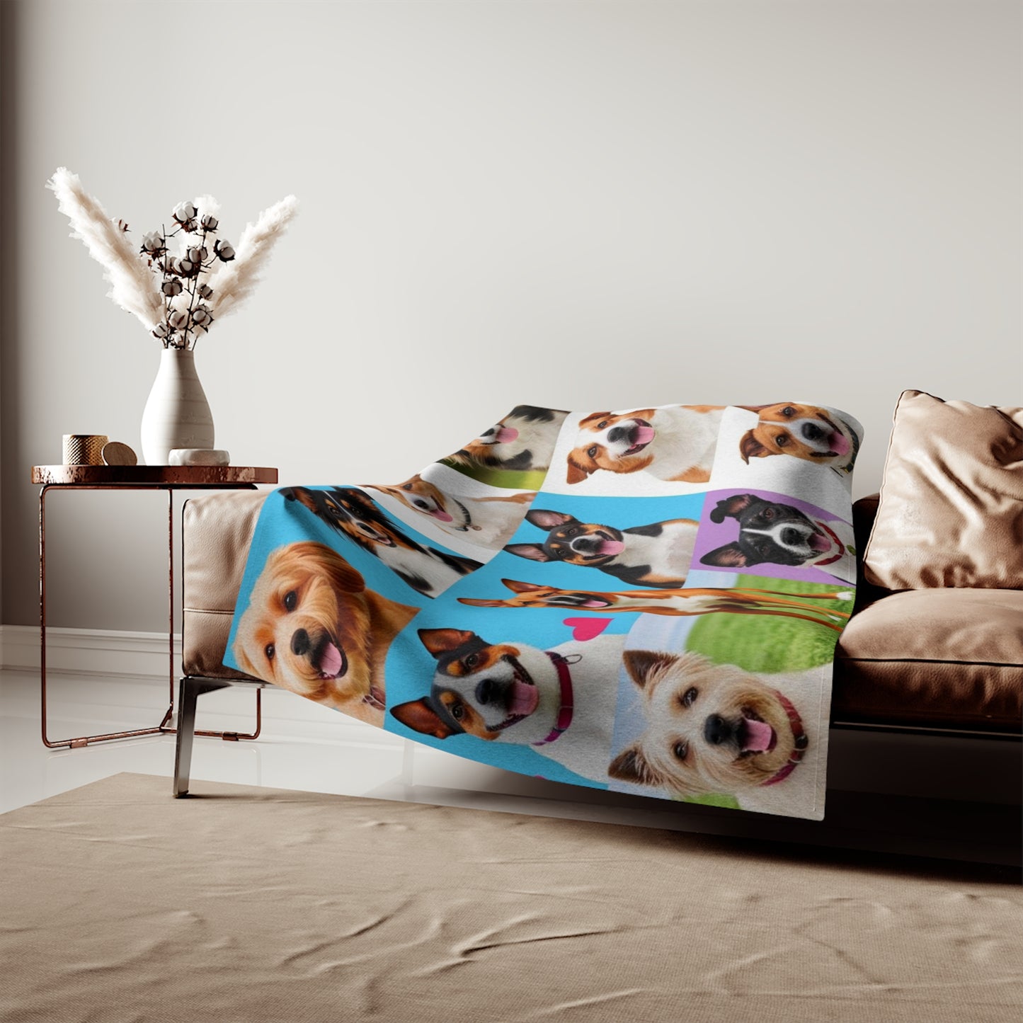 Medium Dogs Sweatshirt Blanket