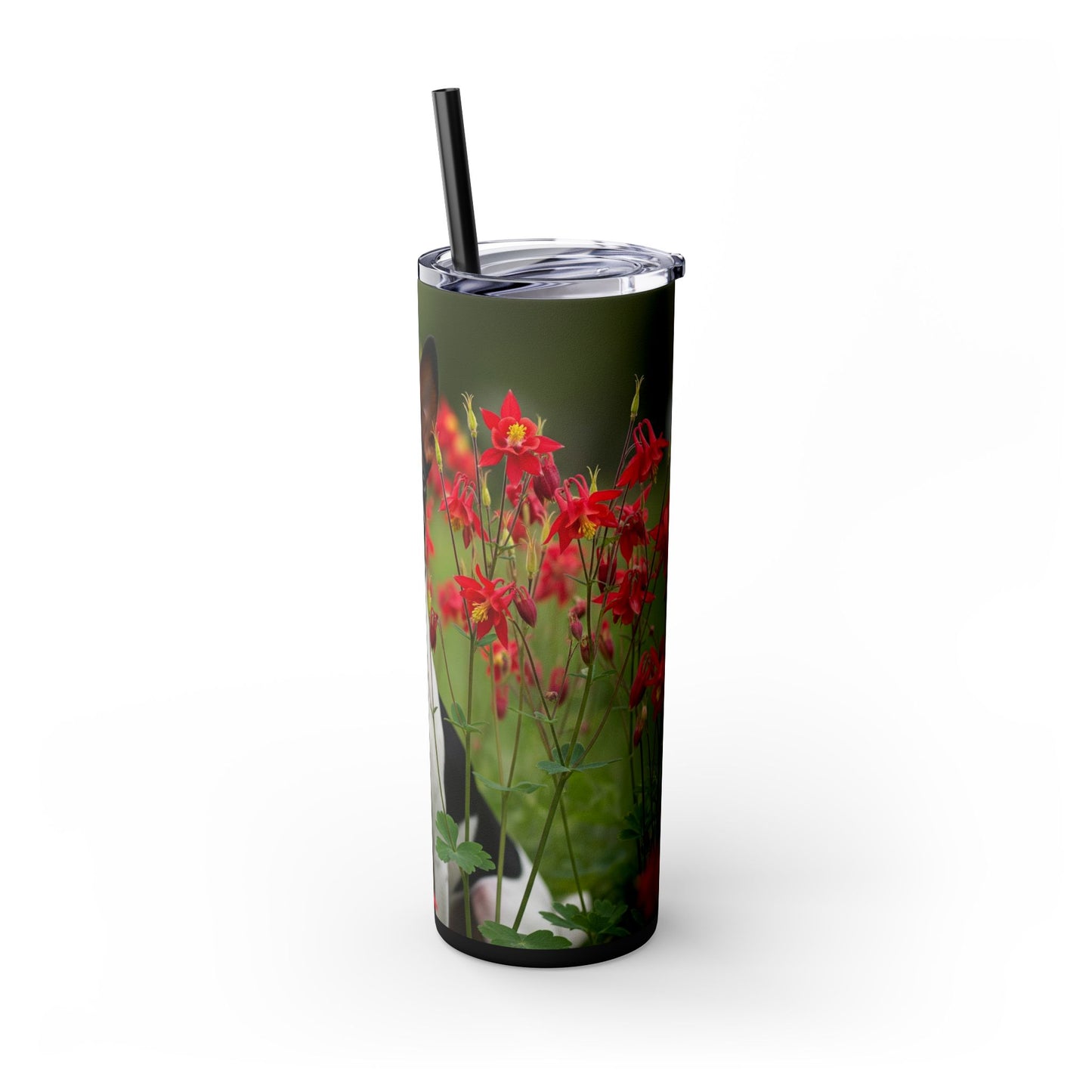 Toy Fox Terrier Tumbler with Straw, 20oz
