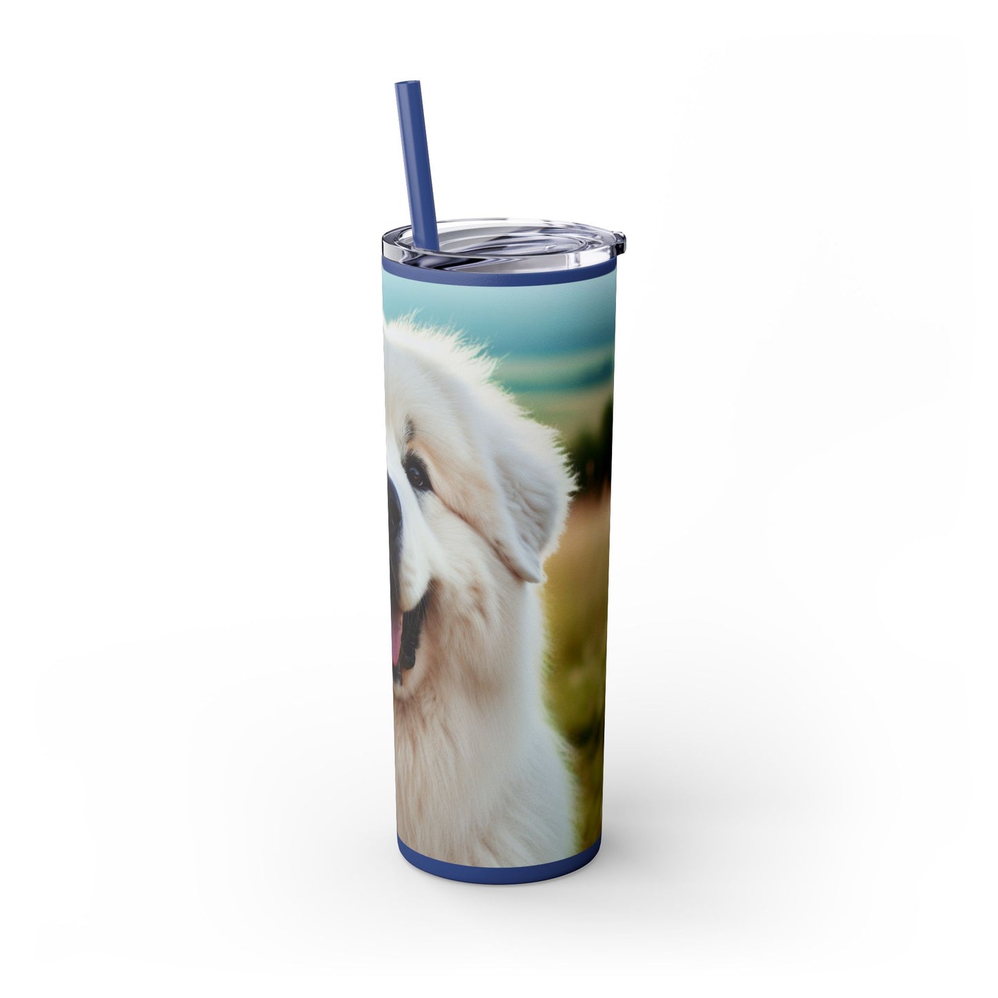 Great Pyrenees Tumbler with Straw, 20oz