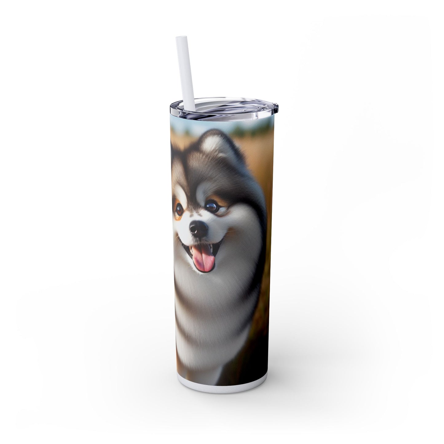 Pomsky Tumbler with Straw, 20oz
