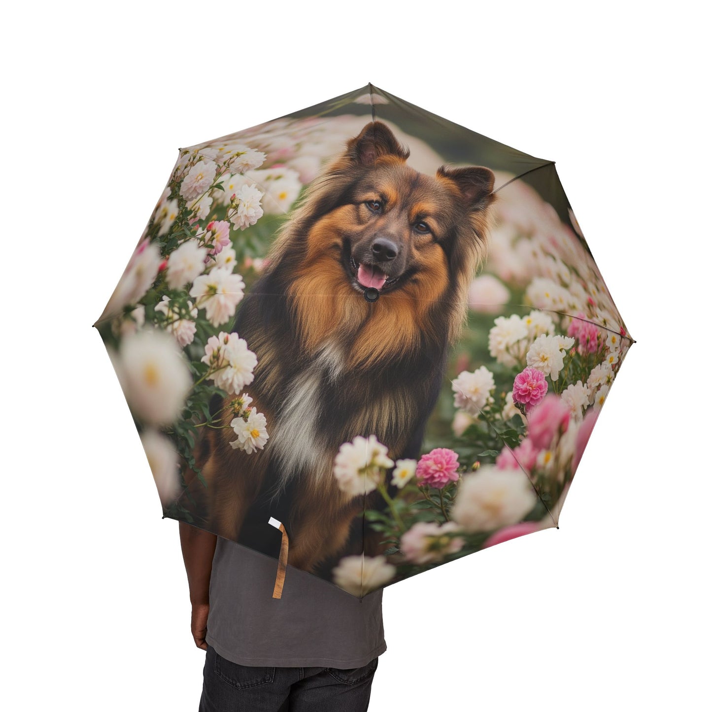 Bohemian Shepherd Semi-Automatic Foldable Umbrella