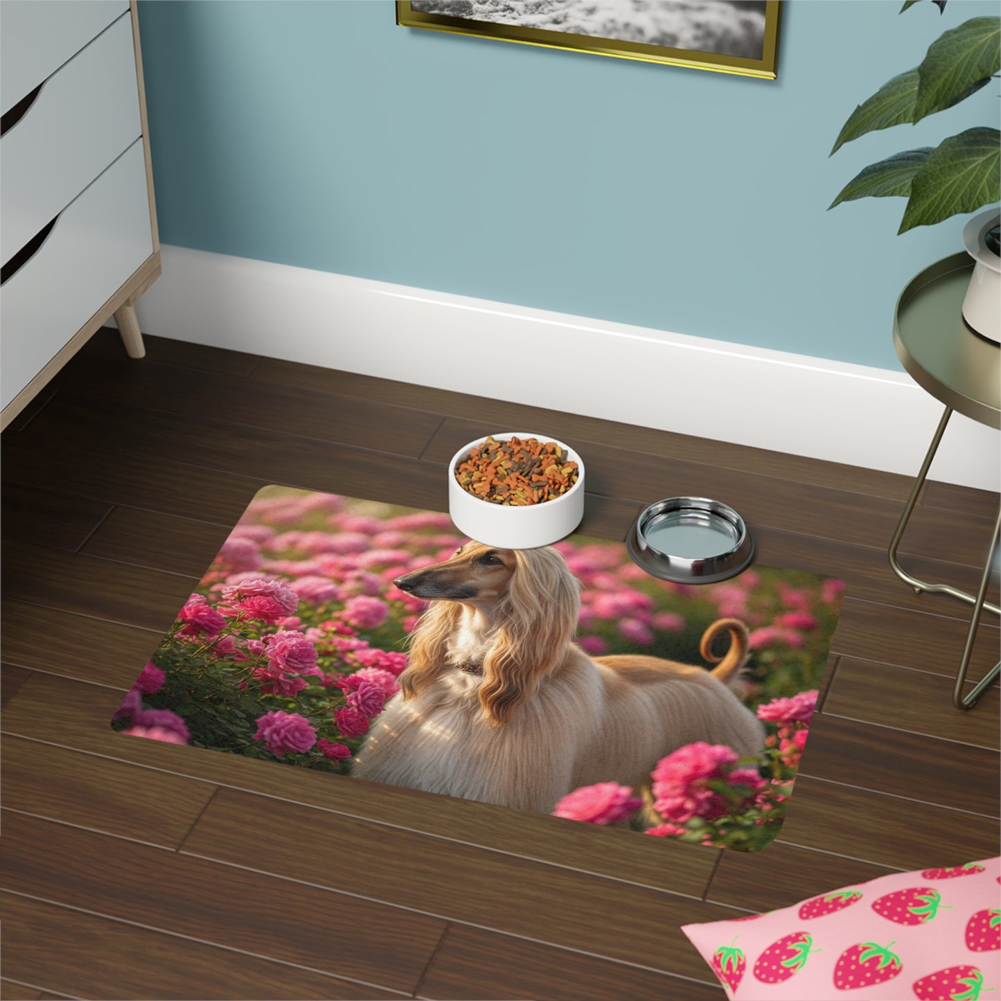 Pet Food Mat (12x18) - Afghan Hound