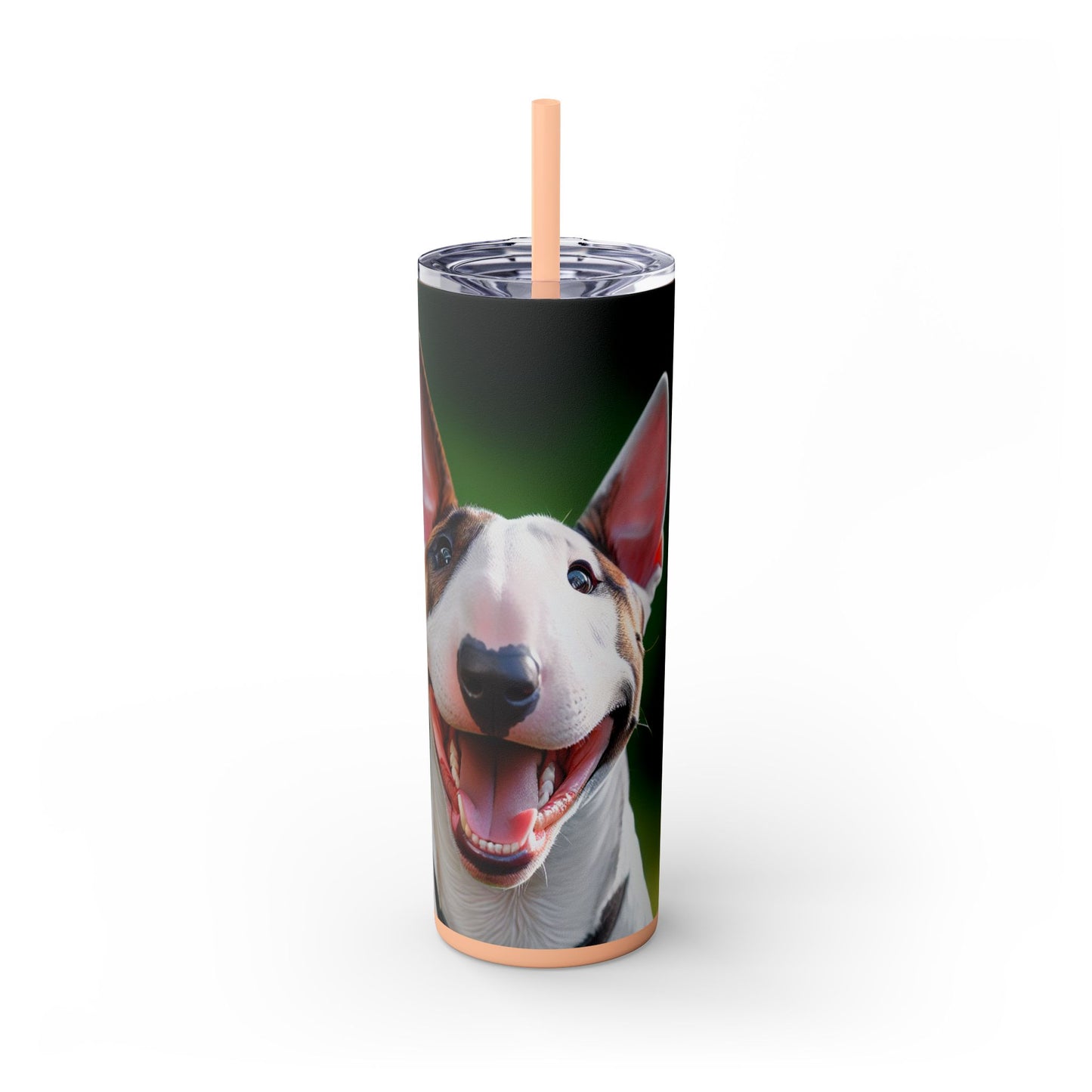 Bull Terrier Tumbler with Straw, 20oz