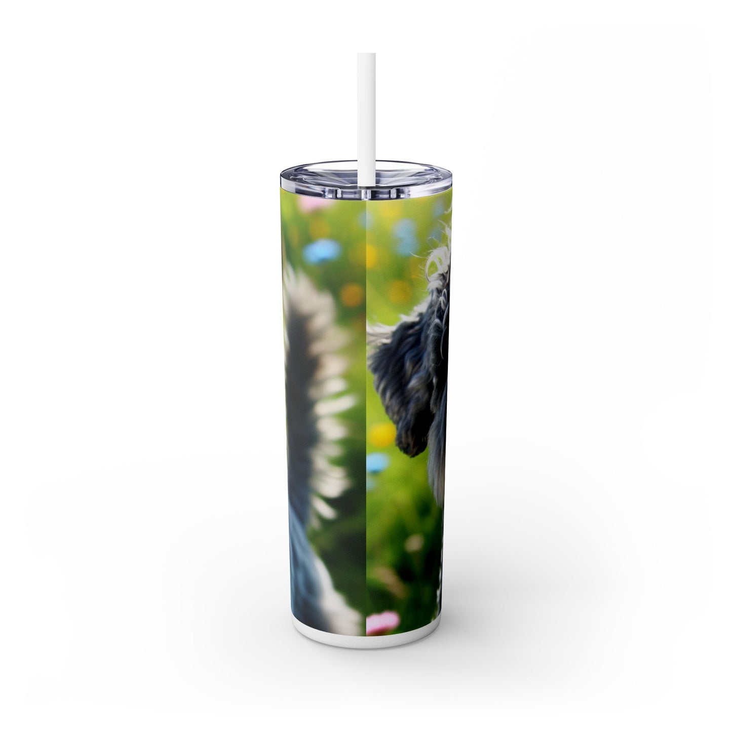 Kerry Blue Terrier Tumbler with Straw, 20oz