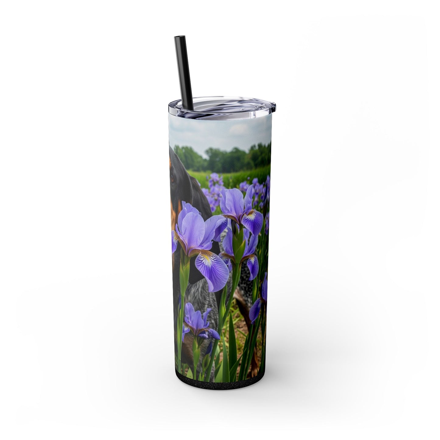 Bluetick Coonhound Tumbler with Straw, 20oz