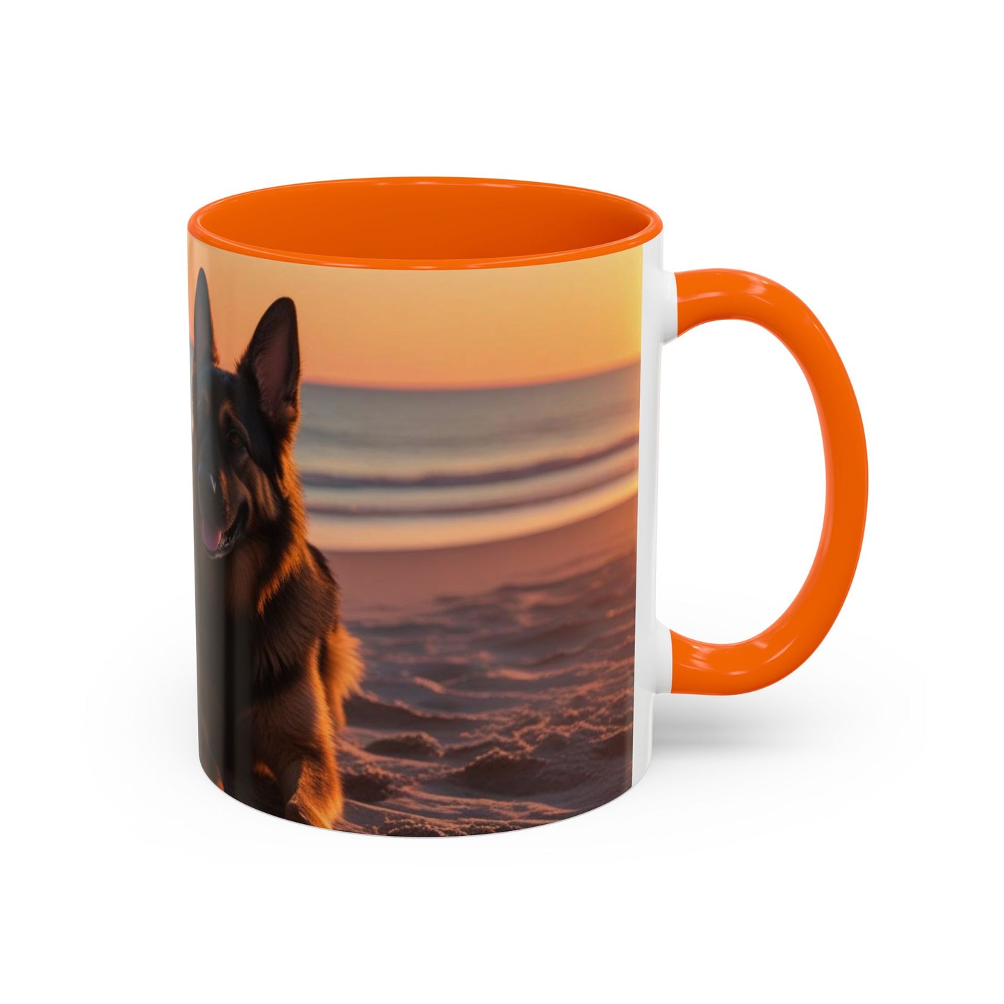 German Shepherd Love Accent Coffee Mug - Perfect Gift for Dog Lovers