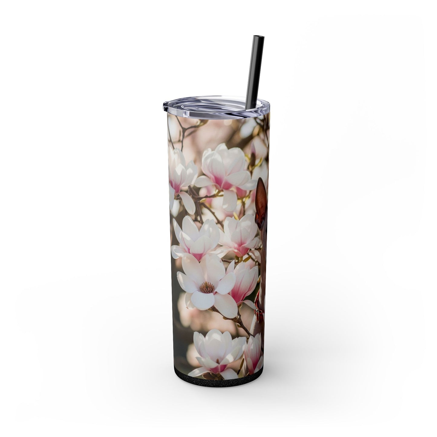 American Hairless Terrier Skinny Tumbler with Straw, 20oz