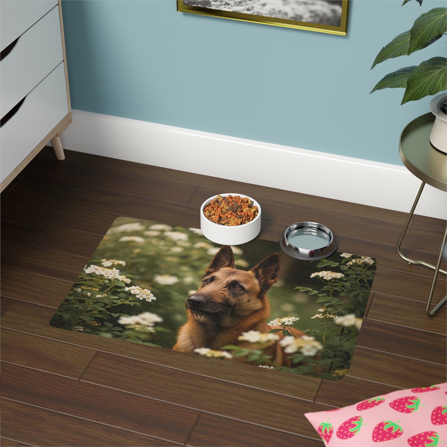 Pet Food Mat (12x18) - Belgian Shepherd Dog Laekenois