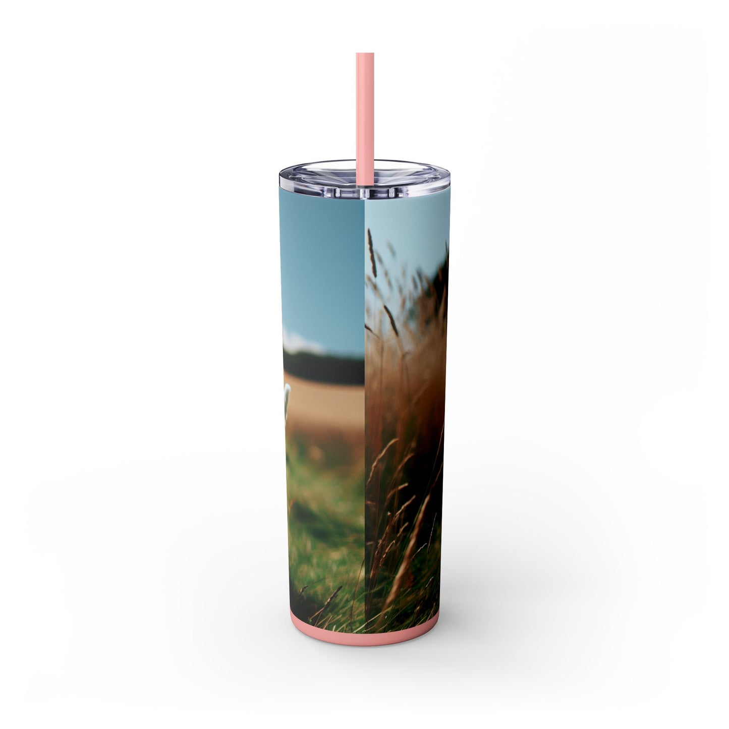 Tenterfield Terrier Skinny Tumbler with Straw, 20oz