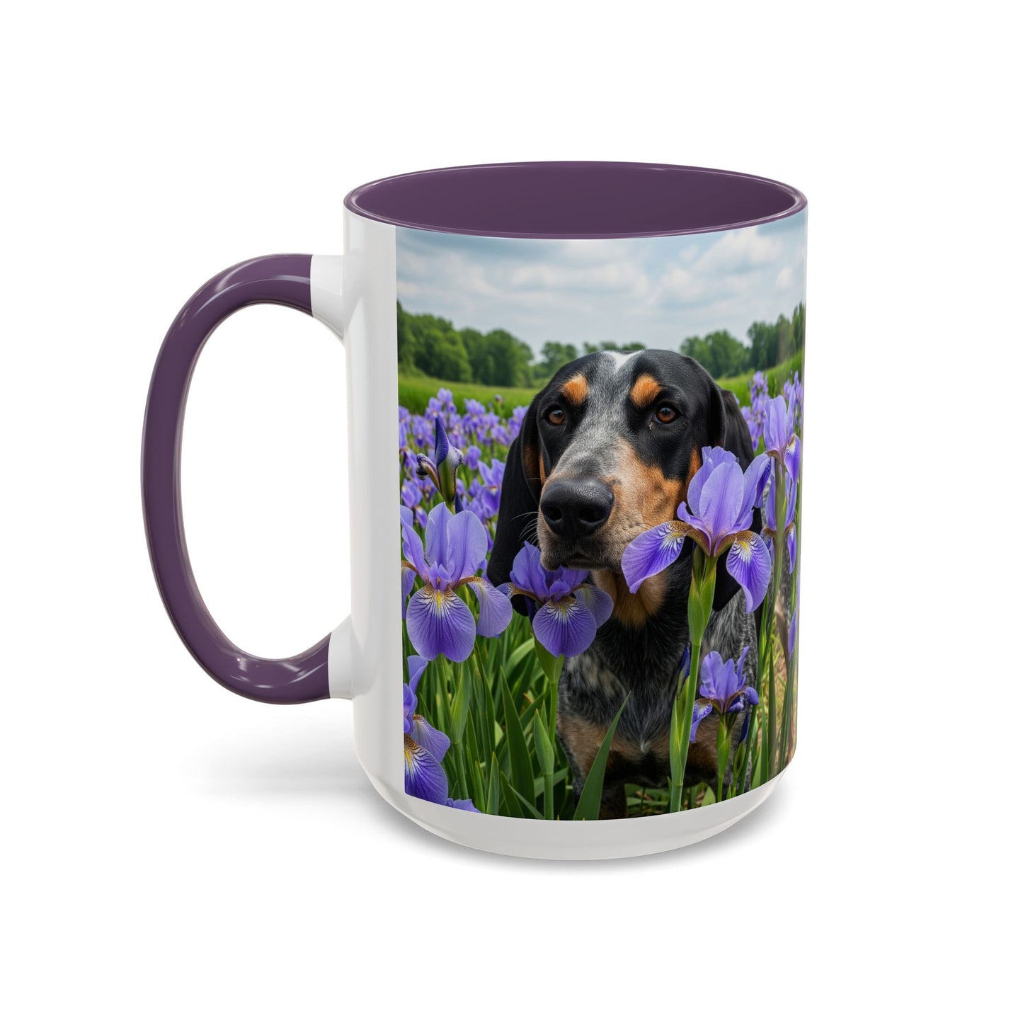 Bluetick Coonhound Accent Coffee Mug - Perfect Gift for Dog Lovers
