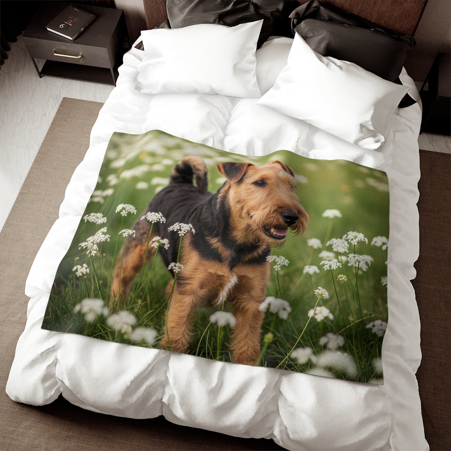 Lakeland Terrier Sweatshirt Blanket