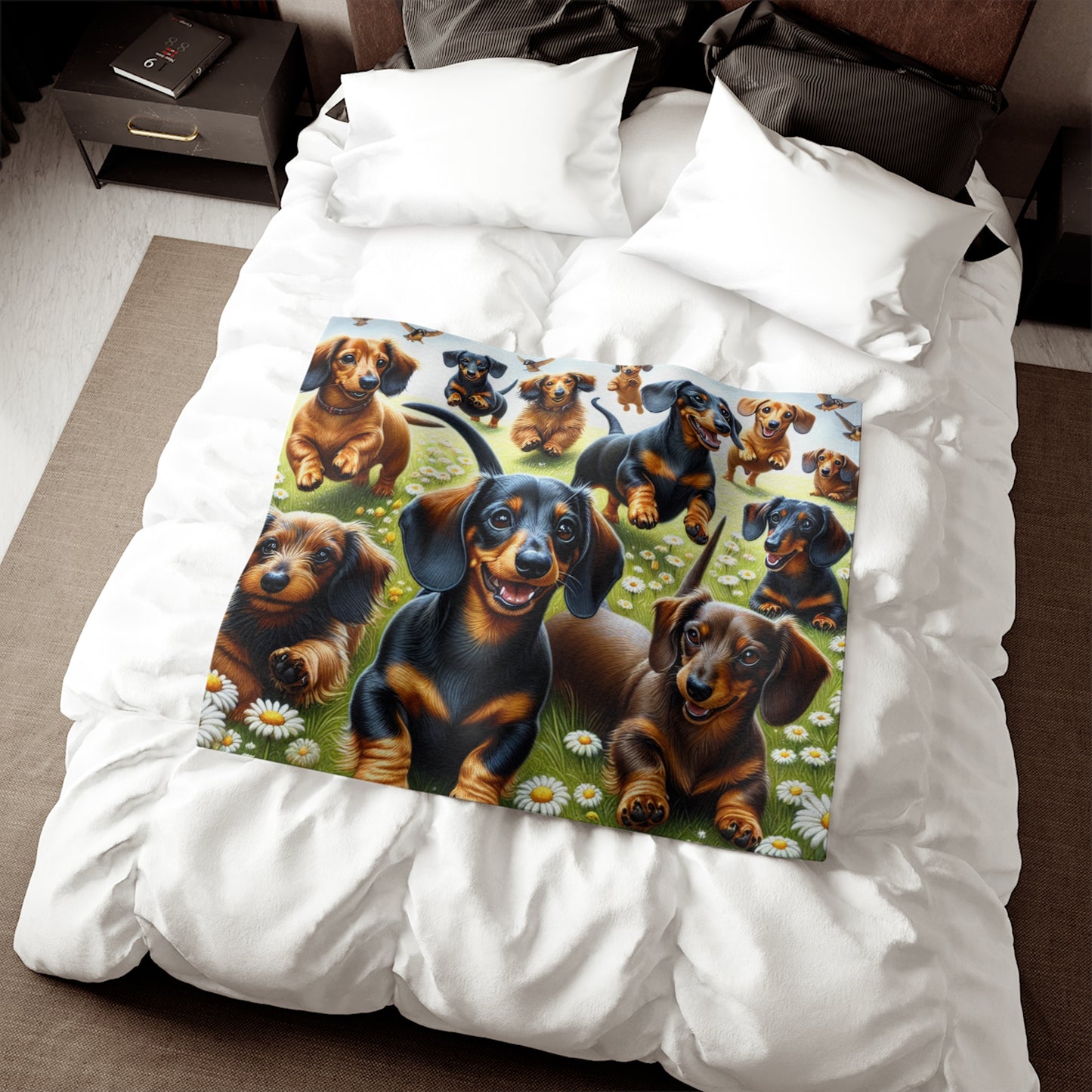 Dachshund Sweatshirt Blanket