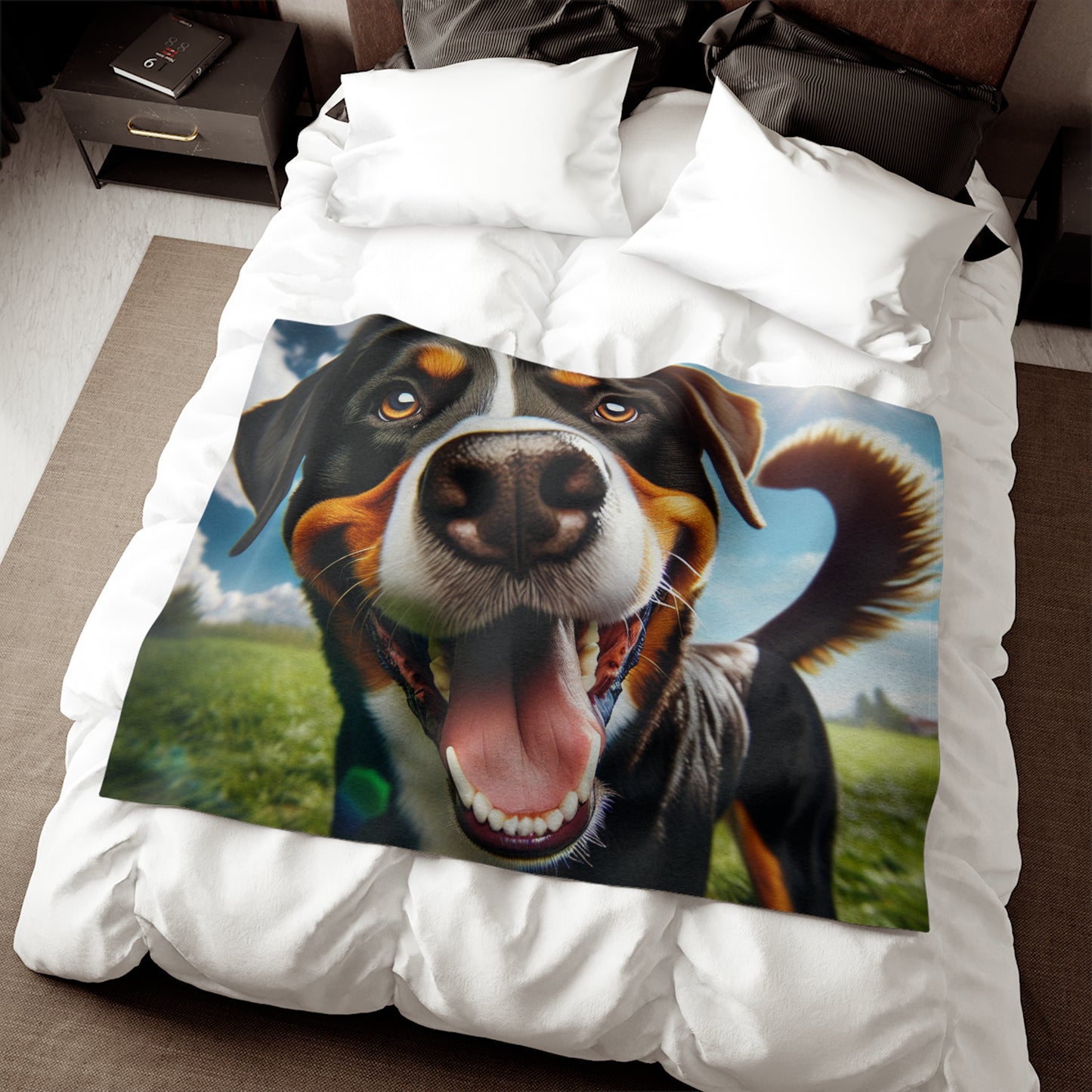 Greater Swiss Mountain Dog Sweatshirt Blanket
