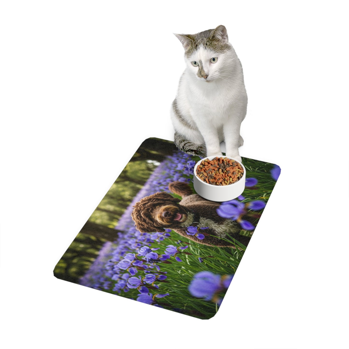 Pet Food Mat (12x18) - Portuguese Water Dog