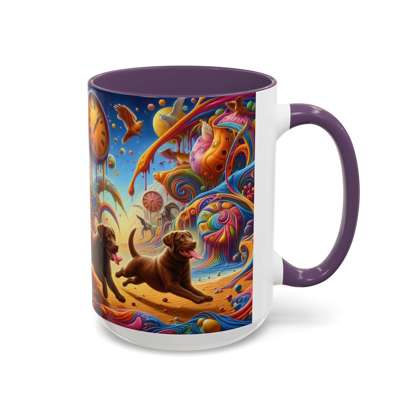 Chocolate Labrador Accent Coffee Mug - Perfect Gift for Dog Lovers