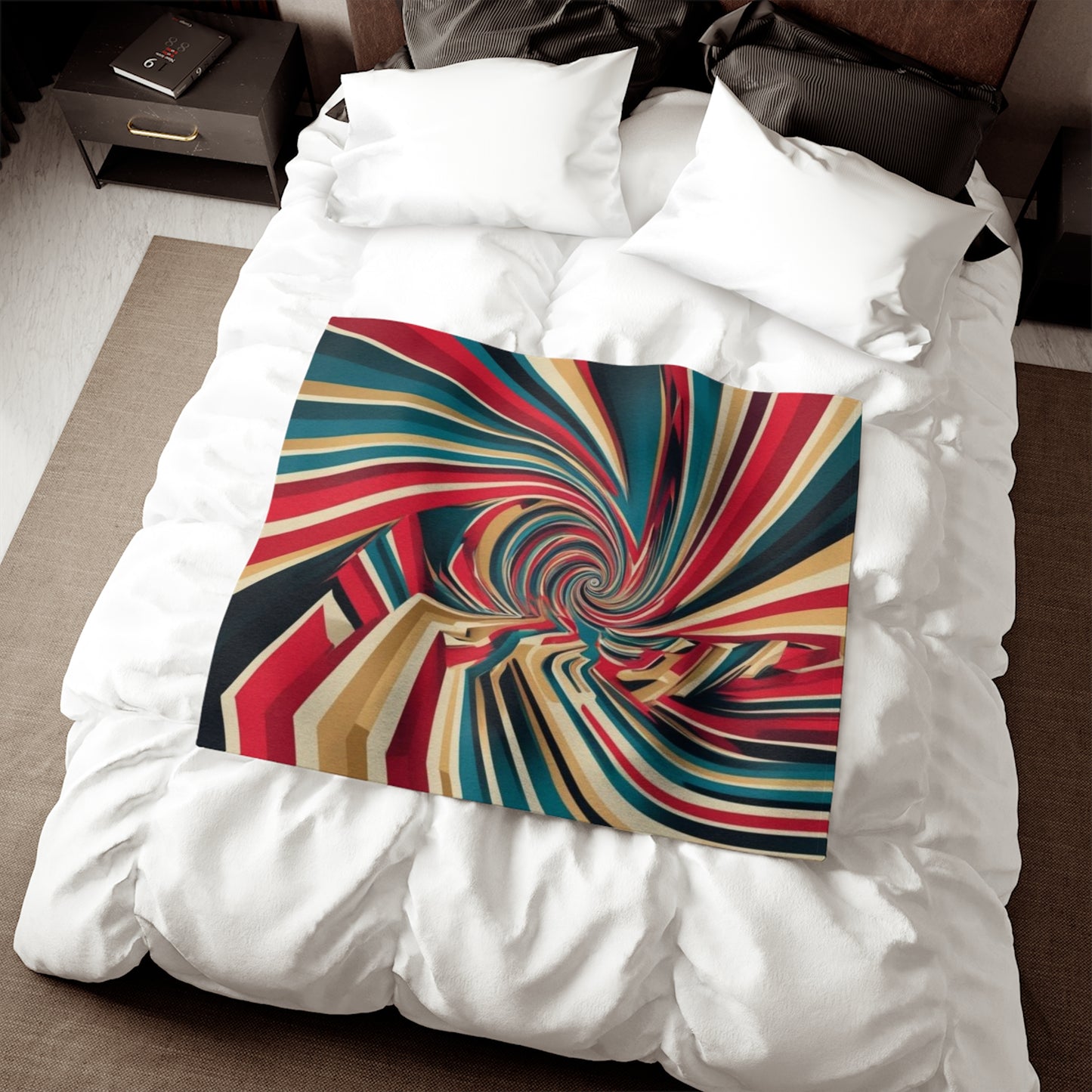 Optical Illusion Sweatshirt Blanket