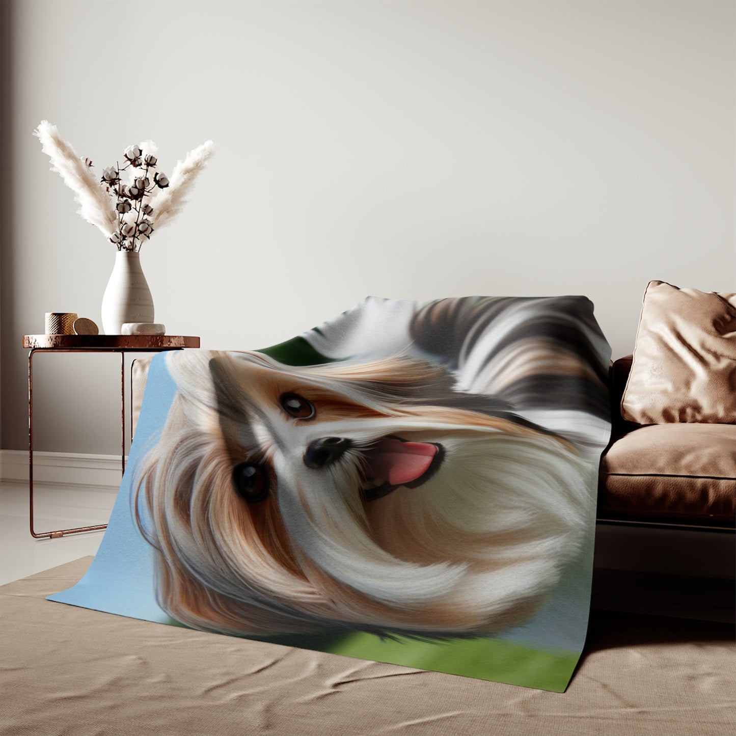Biewer Terrier Sweatshirt Blanket