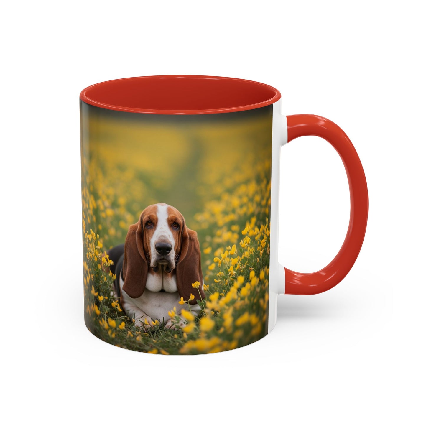 Basset Hound Accent Coffee Mug - Perfect Gift for Dog Lovers