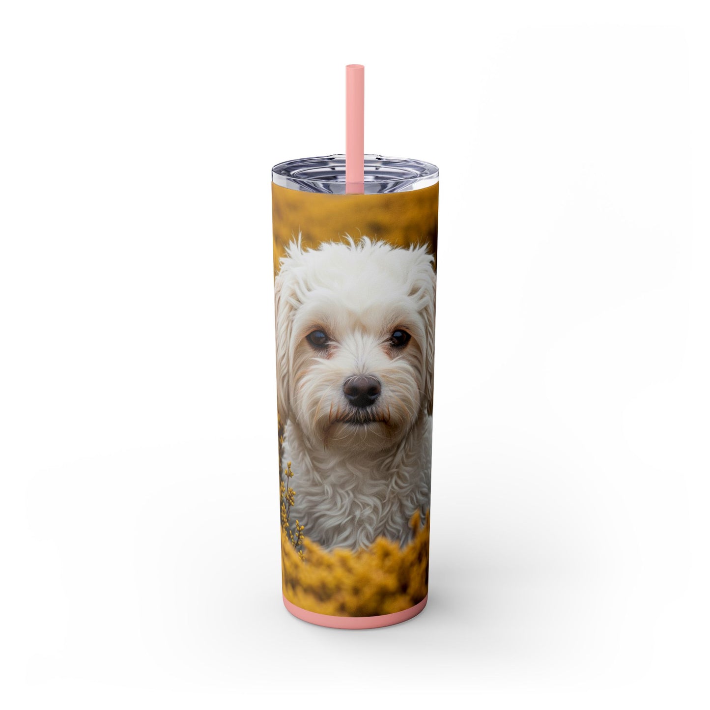 Maltipoo Tumbler with Straw, 20oz