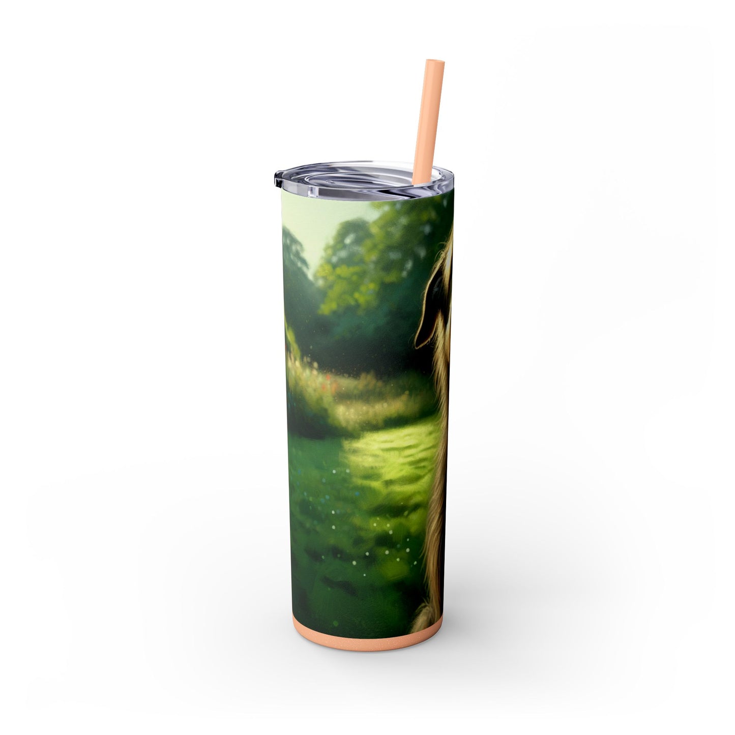 Irish Wolfhound Tumbler with Straw, 20oz