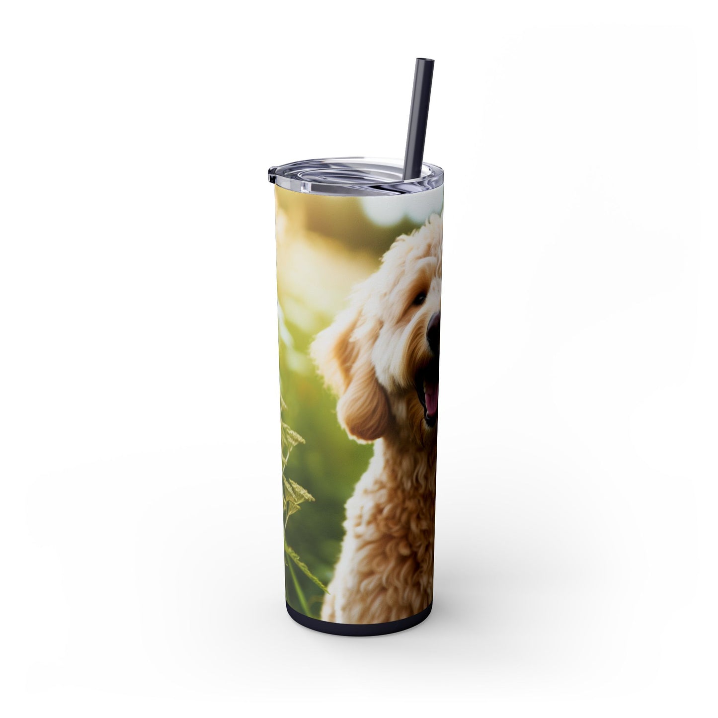 Labradoodle Tumbler with Straw, 20oz