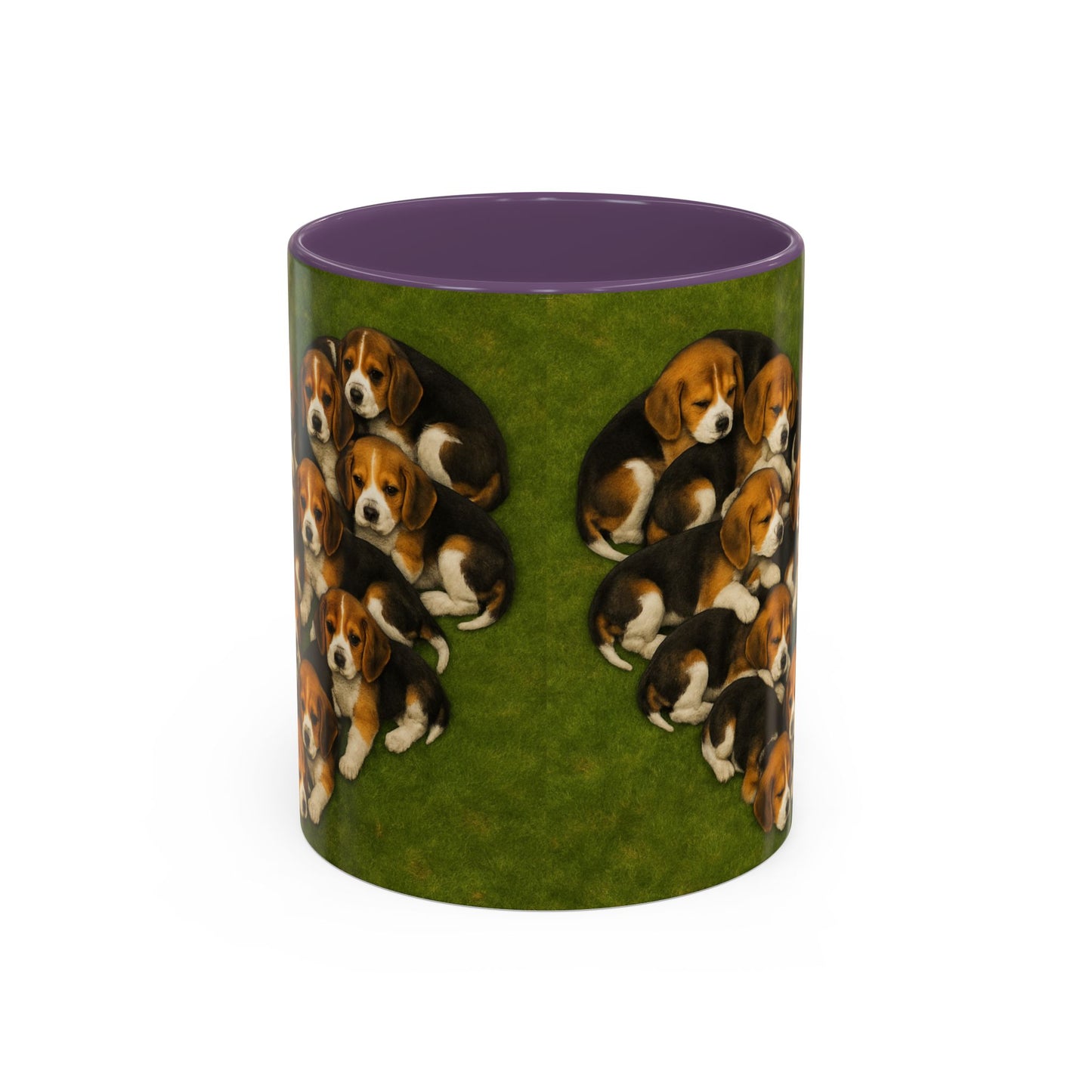Beagle puppies Accent Coffee Mug - Perfect Gift for Dog Lovers