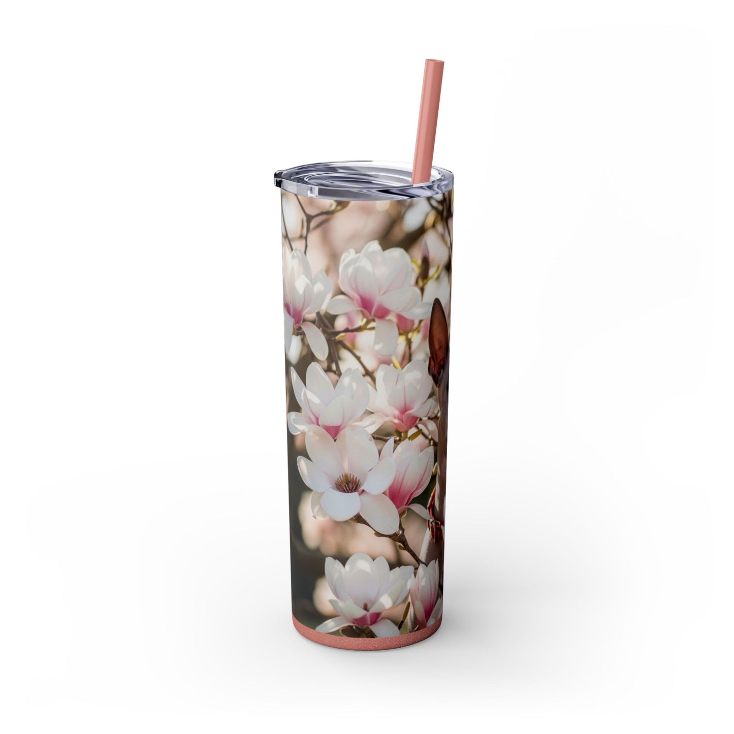 American Hairless Terrier Skinny Tumbler with Straw, 20oz
