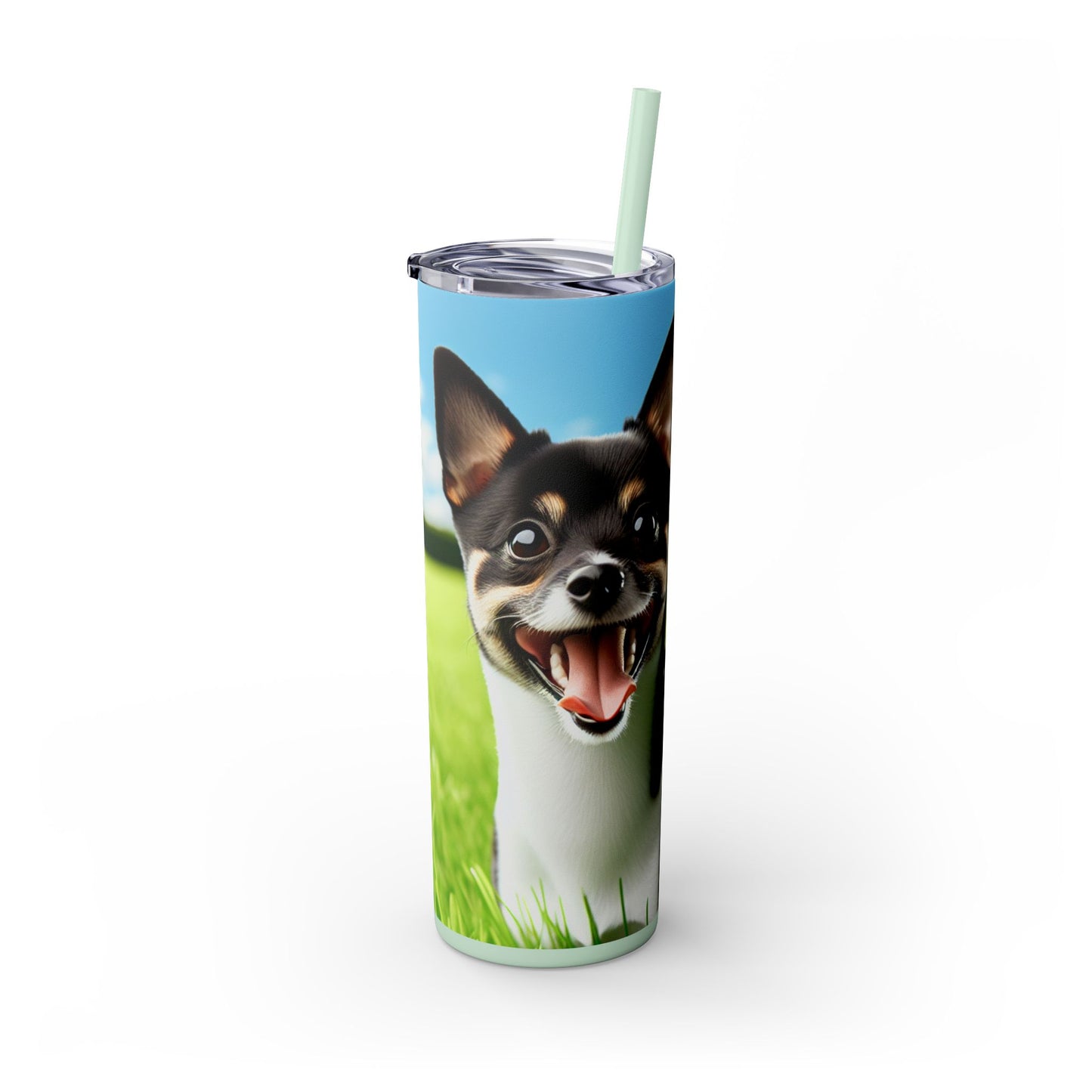 Japanese Terrier Tumbler with Straw, 20oz