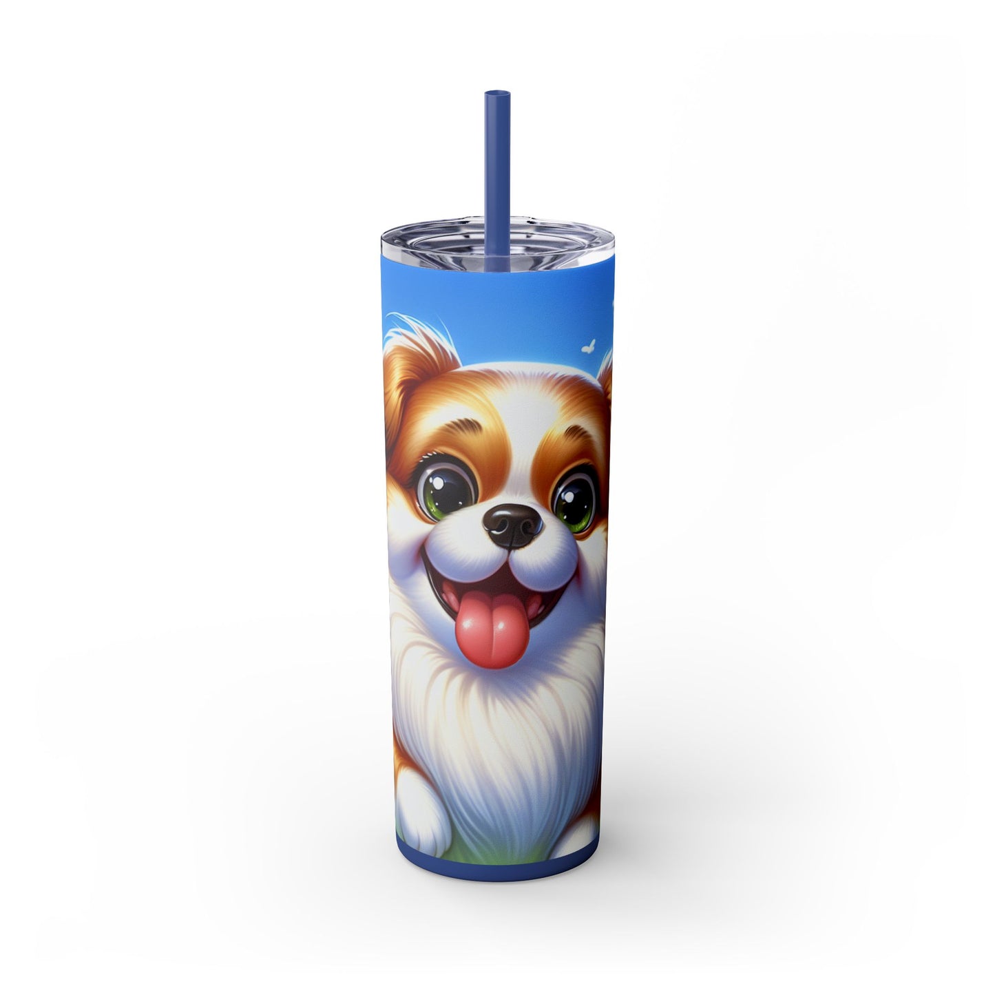 Russian Toy Skinny Tumbler with Straw, 20oz